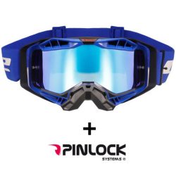   LS2 cross szemüveg – Aura Pro -  fekete/kék – iridium lencsével