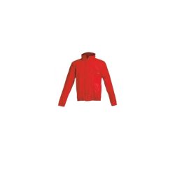 LOGO RAIN SUIT - BLACK/RED