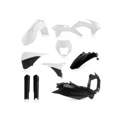 FULL KIT PLASTIC KTM EXC 14-15 - WHITE/BLACK