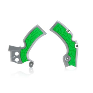 Acerbis vázvédő - X-Grip - KAWASAKI KXF450 09/18 - ezüst/zöld
