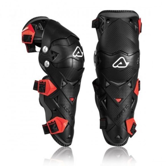 Acerbis Impact Evo 3.0 térdvédő - fekete/piros - egy méret