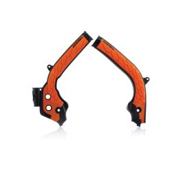   Acerbis vázvédő - X-Grip - KTM SX-SXF 16/18 + EXC-EXCF 17/19 + HUSQVARNA FC-TC 16/18 + FE-TE 16/19 – fekete/narancs