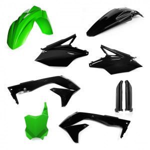 FULL KIT PLASTIC KAWASAKI KXF 450 16-17 - GREEN/BLACK