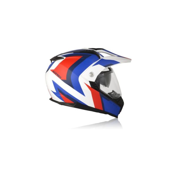 ACERBIS HELMET FLIP FS-606 - WHITE/BLUE/RED - S
