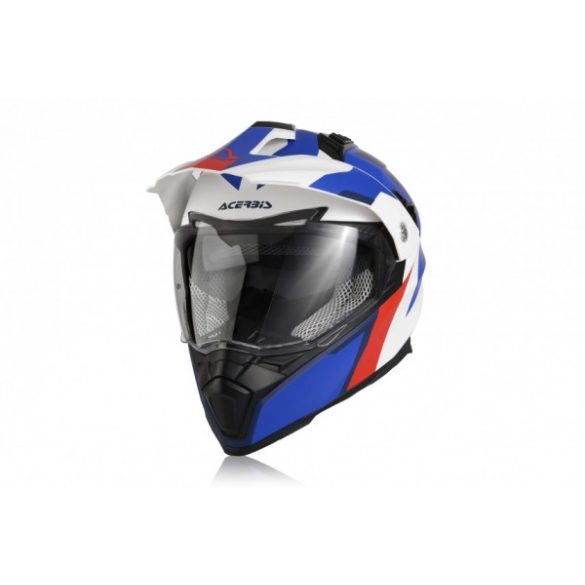 Acerbis zárt bukósisak - Flip FS-606 - fehér/kék/piros