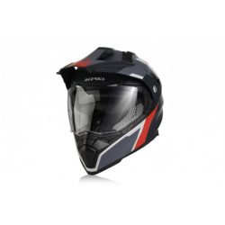 HELMET FLIP FS-606 - GREY/RED