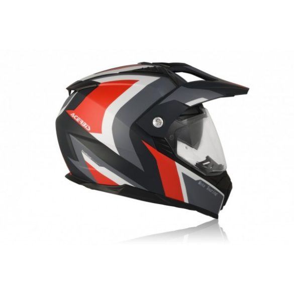 HELMET FLIP FS-606 - GREY/RED