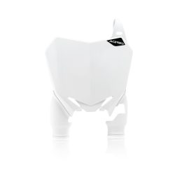   FRONT NUMBER PLATES RAPTOR SUZUKI RMZ450 08-17 + RMZ250 10-18 - WHITE