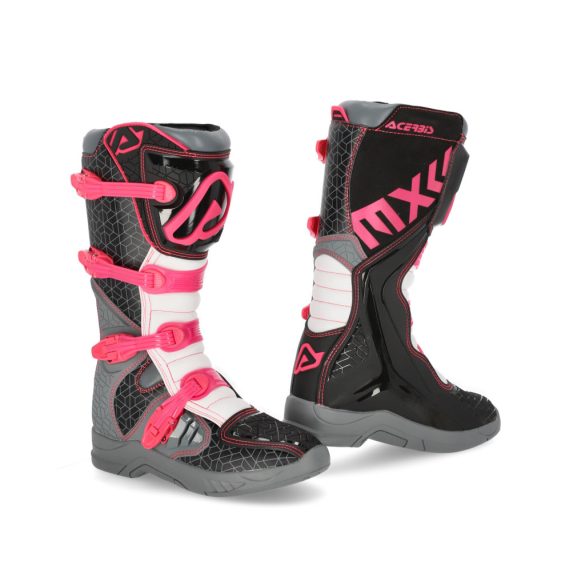 Acerbis cross csizma - X-Team  - fekete/lila