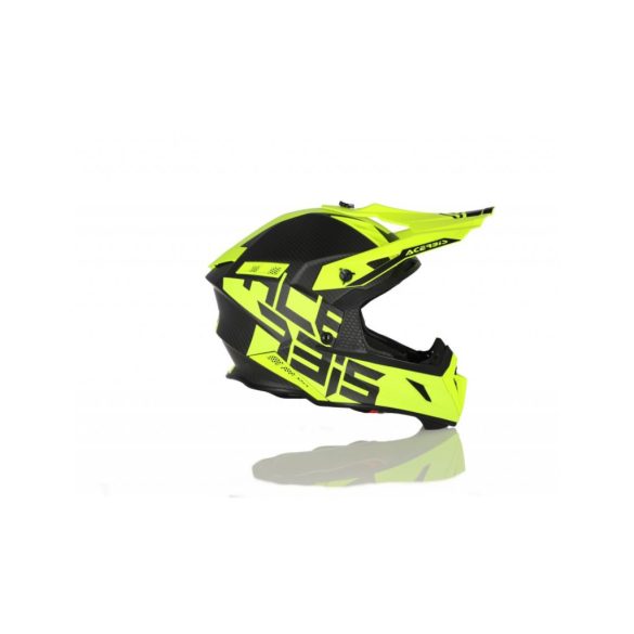 ACERBIS MX HELMET STEEL CARBON - YELLOW - XXL