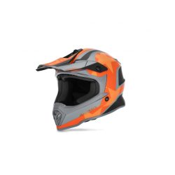 ACERBIS MX HELMET KID STEEL - BLACK/ORANGE - M