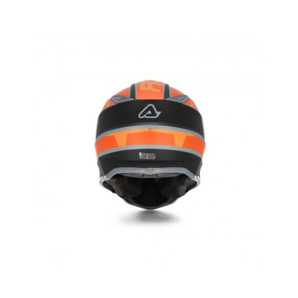 ACERBIS MX HELMET KID STEEL - BLACK/ORANGE - M
