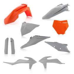   Acerbis teljes idomszett -  KTM SX/SXF/XC/XCF 2019-2022 - narancs/szürke