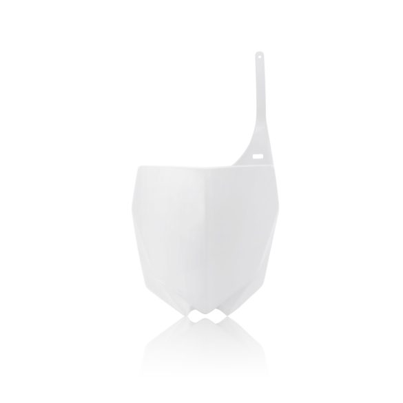 RESTYLE FRONT NUMBER PLATE YAM 2 STROKE 02-14 - WHITE