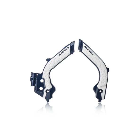 Acerbis vázvédő - X-Grip - HUSQ TC-FC 19-20 - fehér/kék