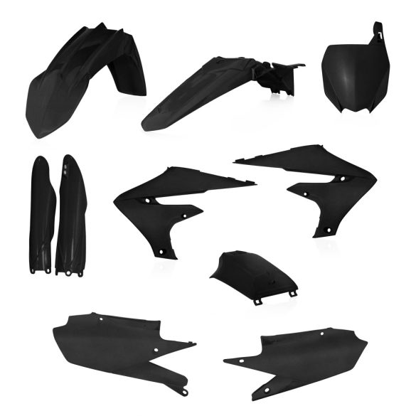 Acerbis teljes idomszett -  YAMAHA YZF 250 19-22 + 450 18-22 - metál fekete