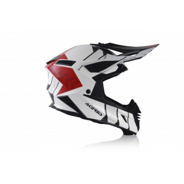 X-TRACK HELMET - WHITE/RED