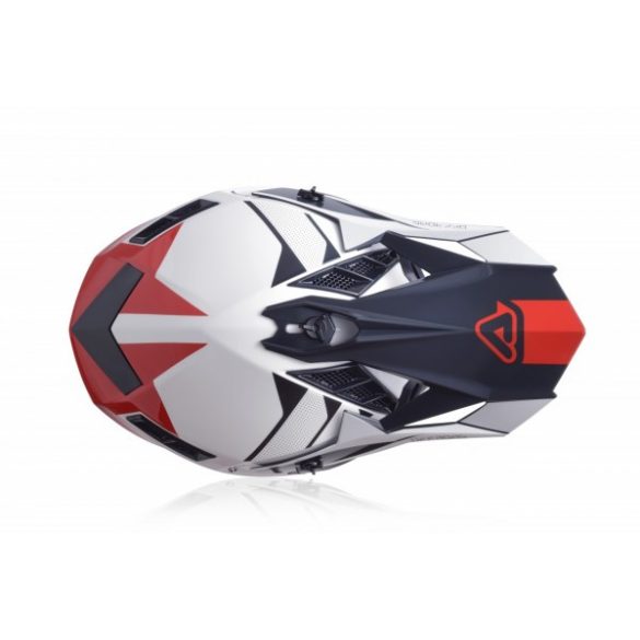 X-TRACK HELMET - WHITE/RED