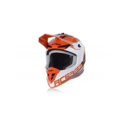 ACERBIS MX HELMET LINEAR - ORANGE/WHITE - S