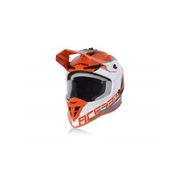 ACERBIS MX HELMET LINEAR - ORANGE/WHITE - S
