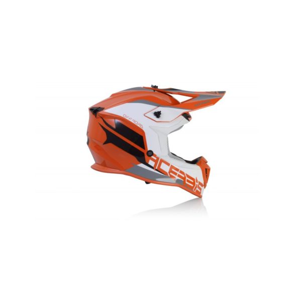 ACERBIS MX HELMET LINEAR - ORANGE/WHITE - S