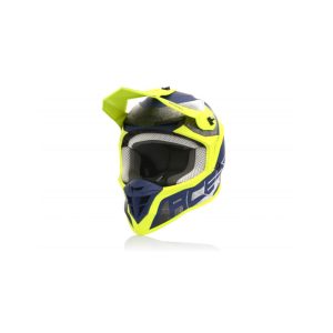 ACERBIS MX HELMET LINEAR - BLUE/YELLOW - S - OUTLET