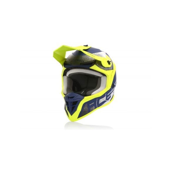 ACERBIS MX HELMET LINEAR - BLUE/YELLOW - S - OUTLET