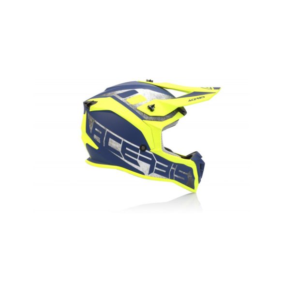 ACERBIS MX HELMET LINEAR - BLUE/YELLOW - S - OUTLET