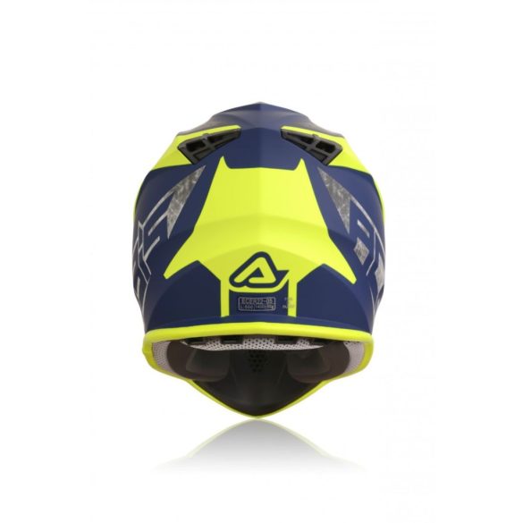 ACERBIS MX HELMET LINEAR - BLUE/YELLOW - S - OUTLET