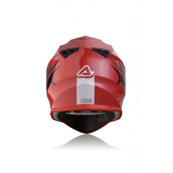 ACERBIS MX HELMET LINEAR - RED/WHITE - XS