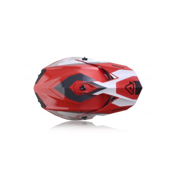 ACERBIS MX HELMET LINEAR - RED/WHITE - XS
