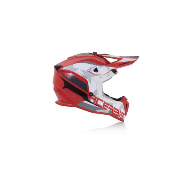 ACERBIS MX HELMET LINEAR - RED/WHITE - S