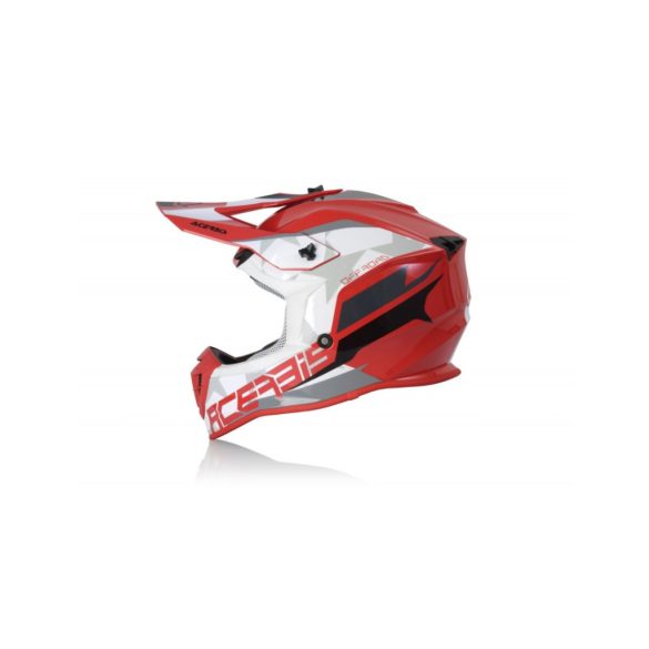 ACERBIS MX HELMET LINEAR - RED/WHITE - S