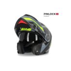 ACERBIS ROAD HELMET REDERWEL PJ FLIP UP - GREY/YELLOW - XS