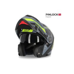 ACERBIS ROAD HELMET REDERWEL PJ FLIP UP - GREY/YELLOW - XS