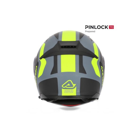 ACERBIS ROAD HELMET REDERWEL PJ FLIP UP - GREY/YELLOW - XS