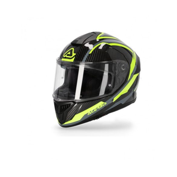 ACERBIS ROAD HELMET TARMAK CARBON WITH PINLOCK MAXI 70 - GREY/YELLOW - S