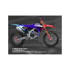   ACERBIS FULL PLASTIC KIT HONDA CRF450 21/24 + CRF250 22/24 - RED/BLUE