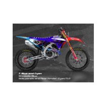   ACERBIS FULL PLASTIC KIT HONDA CRF450 21/24 + CRF250 22/24 - RED/BLUE