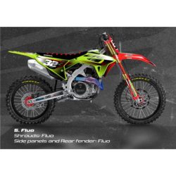 FULL KIT HONDA CRF450 21/24 + CRF250 22/24 - RED/FLUO YELLOW