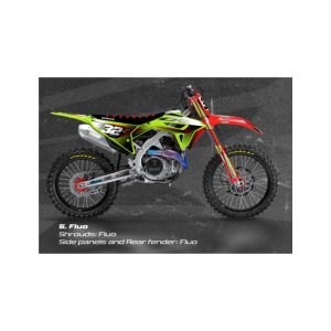 FULL KIT HONDA CRF450 21/24 + CRF250 22/24 - RED/FLUO YELLOW