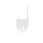 ACERBIS FRONT NUMBER PLATE HONDA CRF110 19/26 - WHITE