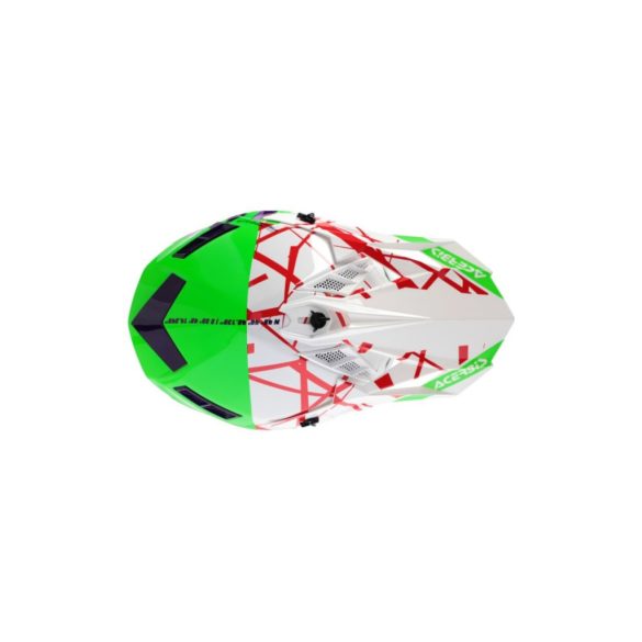 ACERBIS MX HELMET X-TRACK 22-06 - GREEN/WHITE - XL