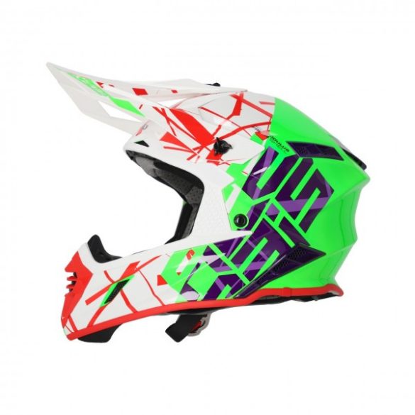 MX HELMET X-TRACK 22/06 - GREEN/WHITE