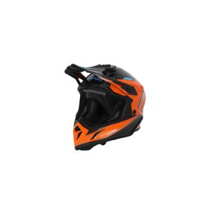 ACERBIS MX HELMET STEEL CARBON H-22-06 - ORANGE/BLACK - XS