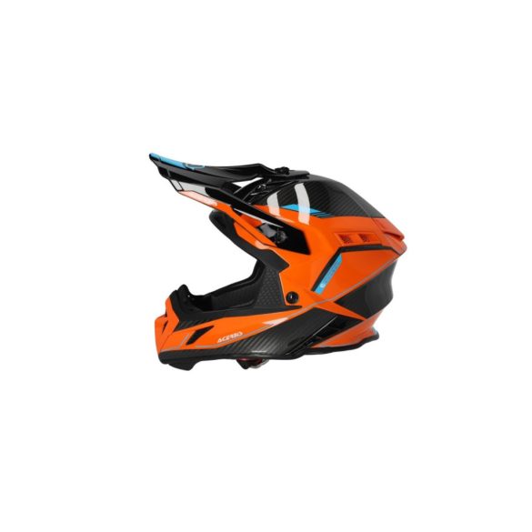 ACERBIS MX HELMET STEEL CARBON H-22-06 - ORANGE/BLACK - XS
