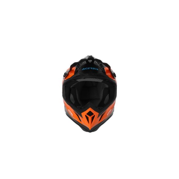 ACERBIS MX HELMET STEEL CARBON H-22-06 - ORANGE/BLACK - XS