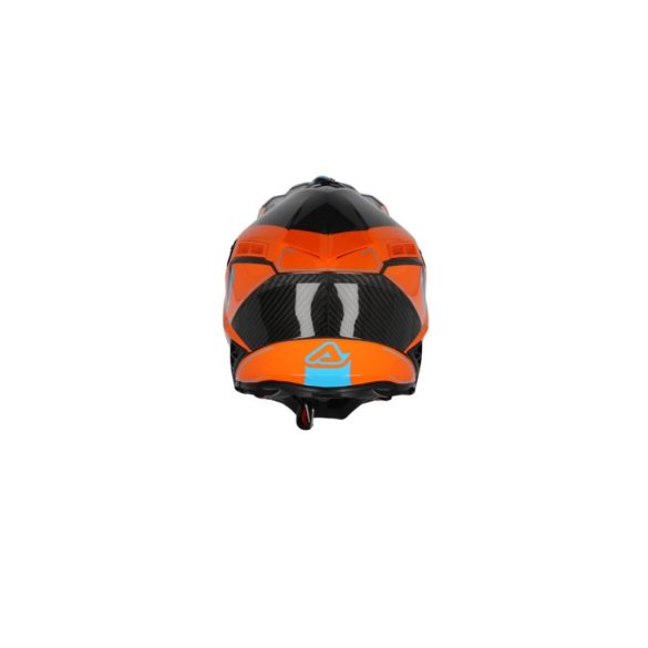 ACERBIS MX HELMET STEEL CARBON H-22-06 - ORANGE/BLACK - XS