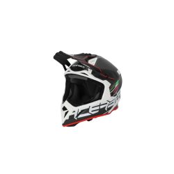 ACERBIS MX HELMET STEEL CARBON H-22-06 - BLACK/RED - S