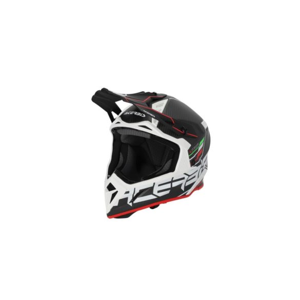 ACERBIS MX HELMET STEEL CARBON H-22-06 - BLACK/RED - S